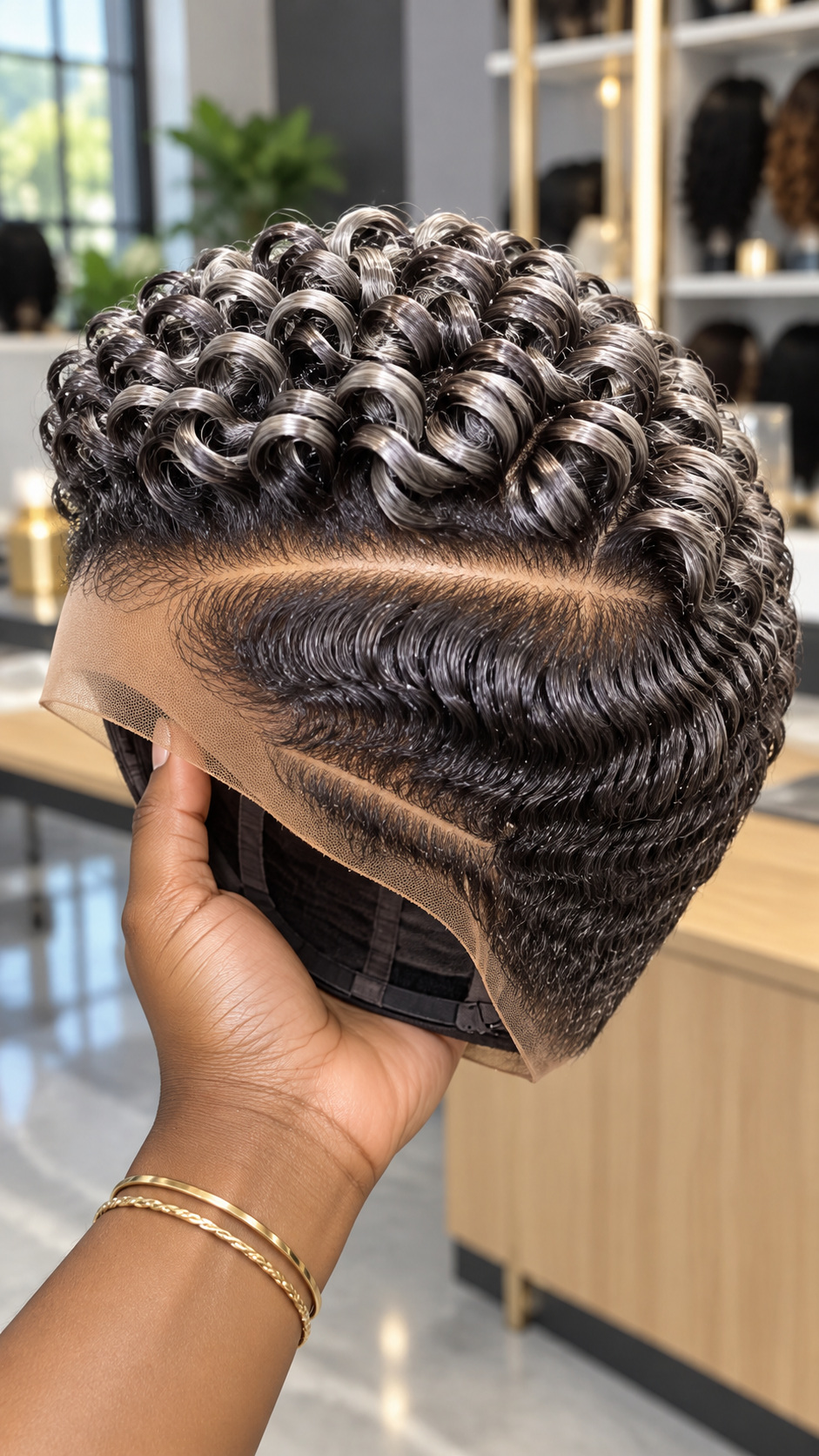 Gorgeous Silver Spiral Curls with Elegant Side Waves #natu Gorgeous Silver Spiral Curls with Elegant Side Waves #natu