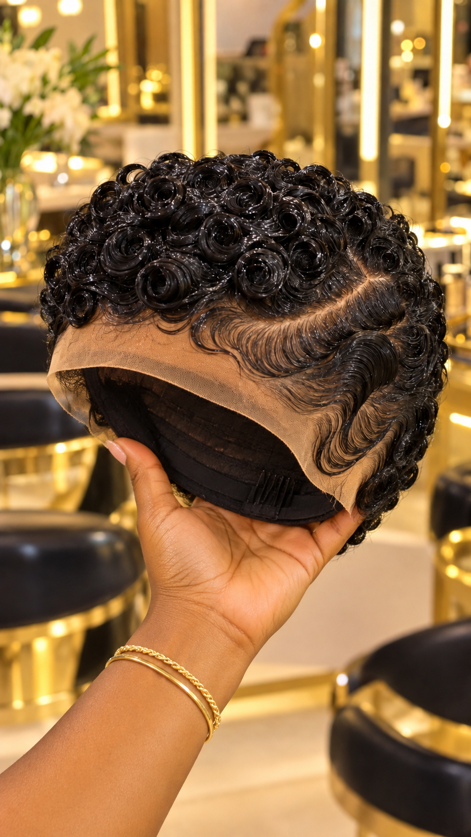 Glamorous Black Pin Curls with Beautiful Finger Waves #hwbh Glamorous Black Pin Curls with Beautiful Finger Waves #hwbh