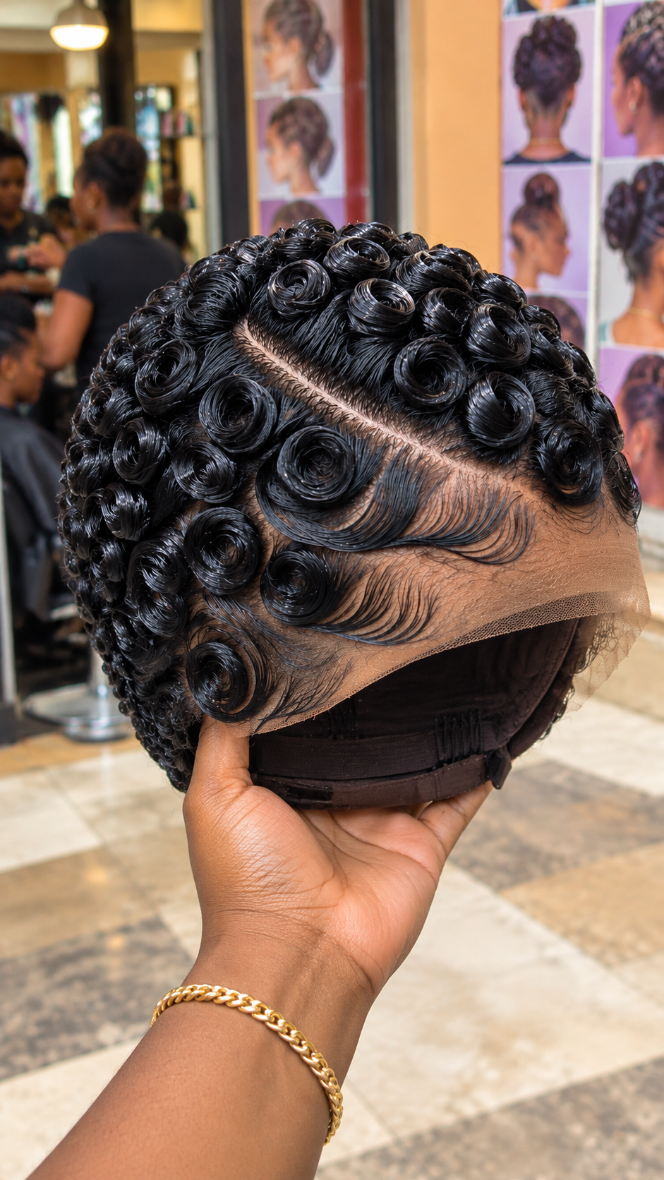 Elegant Black Rose Curls with Sweeping Finger Waves #hwbh Elegant Black Rose Curls with Sweeping Finger Waves #hwbh