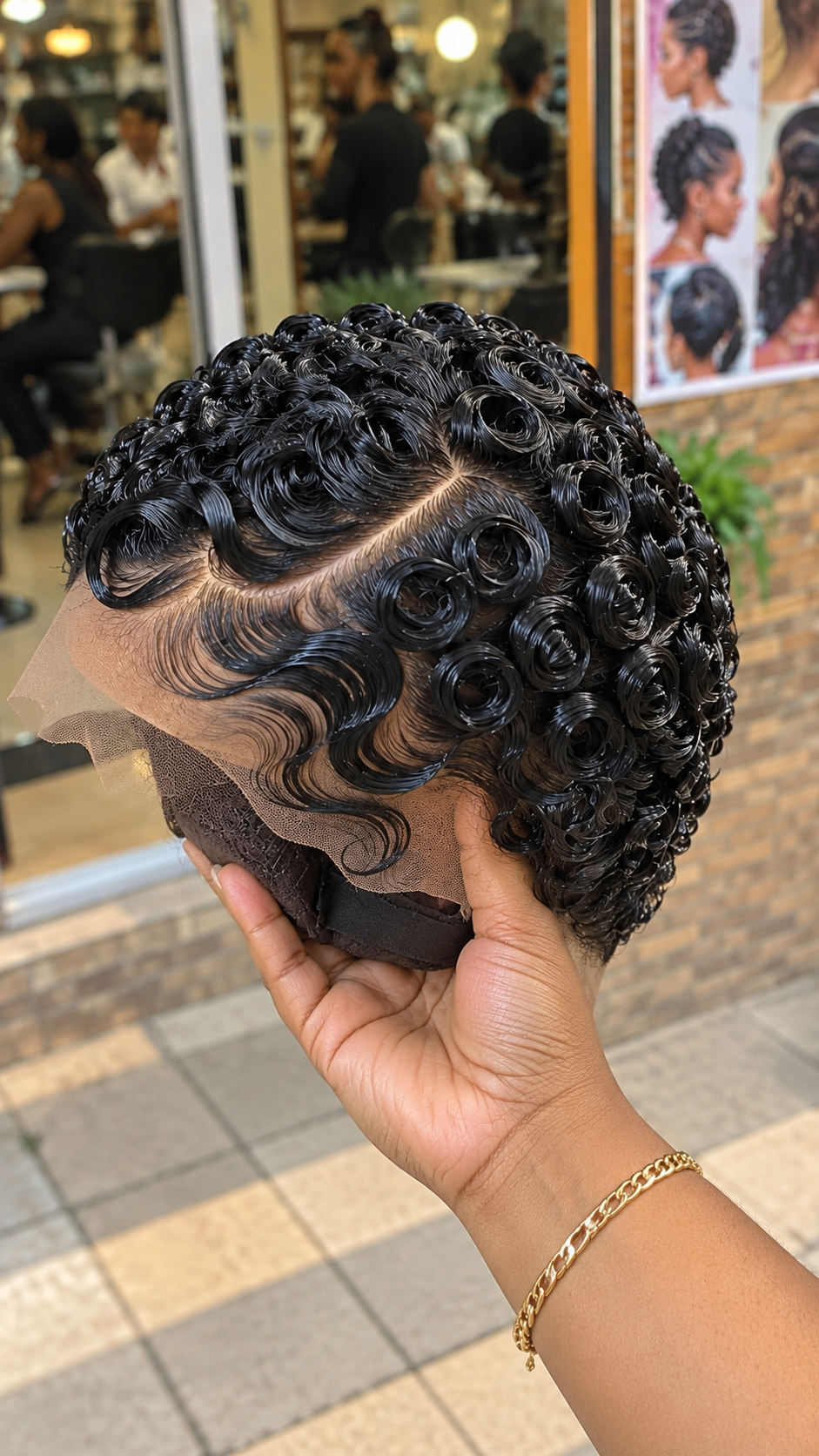 Gorgeous Black Rosette Curls with Artistic Finger Waves #ssh