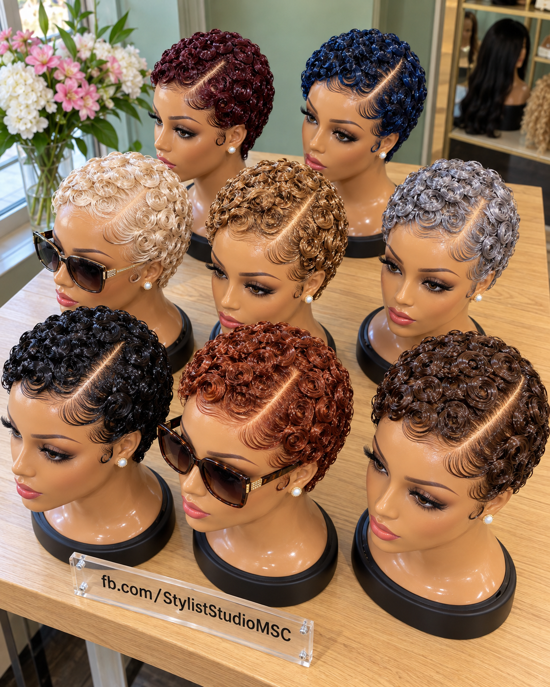 Beautiful Finger Curl Pixies in Eight Stunning Shades #ss Beautiful Finger Curl Pixies in Eight Stunning Shades #ss