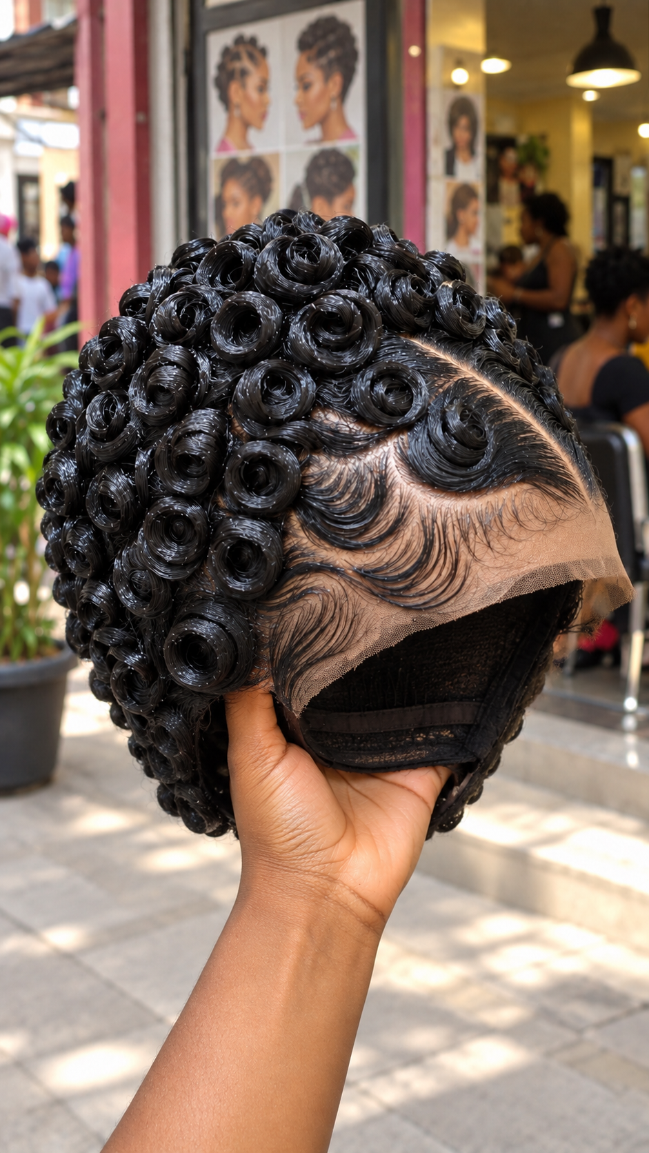 Black Rose Curls with Dramatic Side Waves #brh Black Rose Curls with Dramatic Side Waves #brh