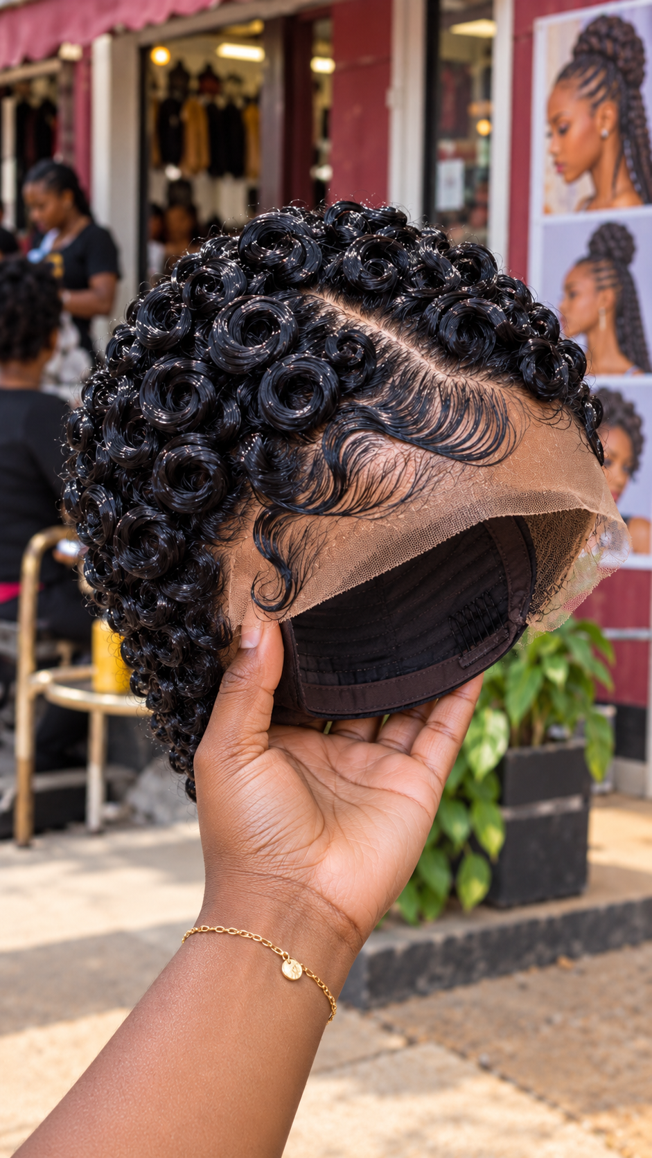 Gorgeous Black Pin Curls with Deep Side Waves #bwih Gorgeous Black Pin Curls with Deep Side Waves #bwih