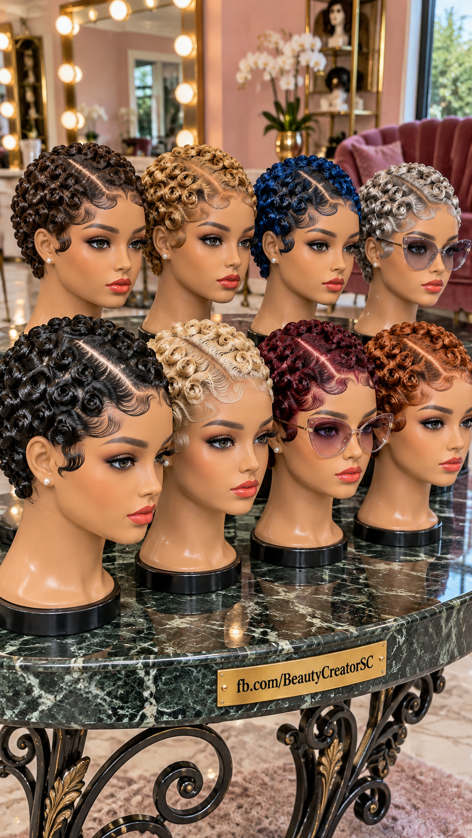Beautiful Finger Wave Pixies in Eight Stunning Shades #BC