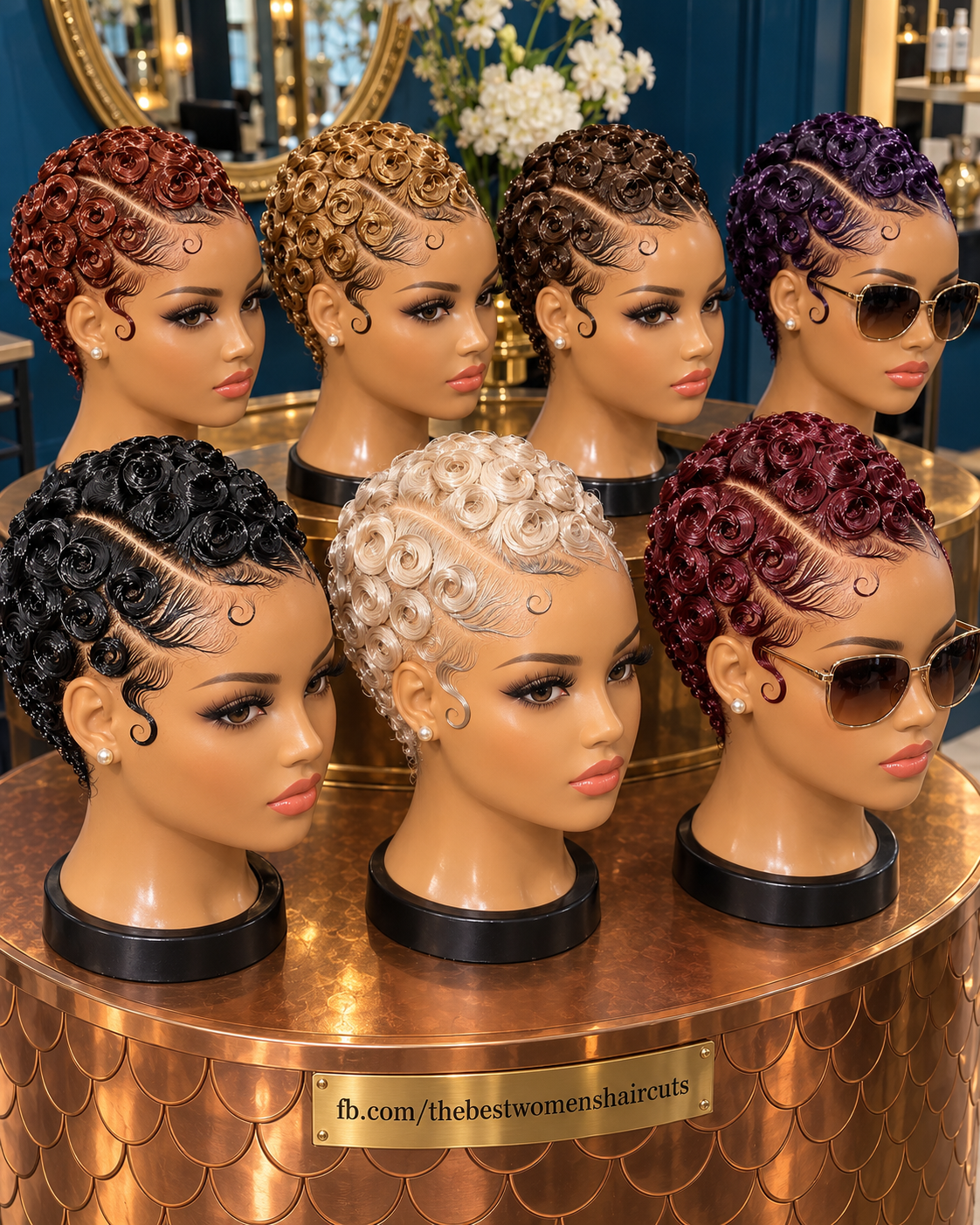 Beautiful Rosette Pixie Wigs in Seven Gorgeous Colors #the Beautiful Rosette Pixie Wigs in Seven Gorgeous Colors #the