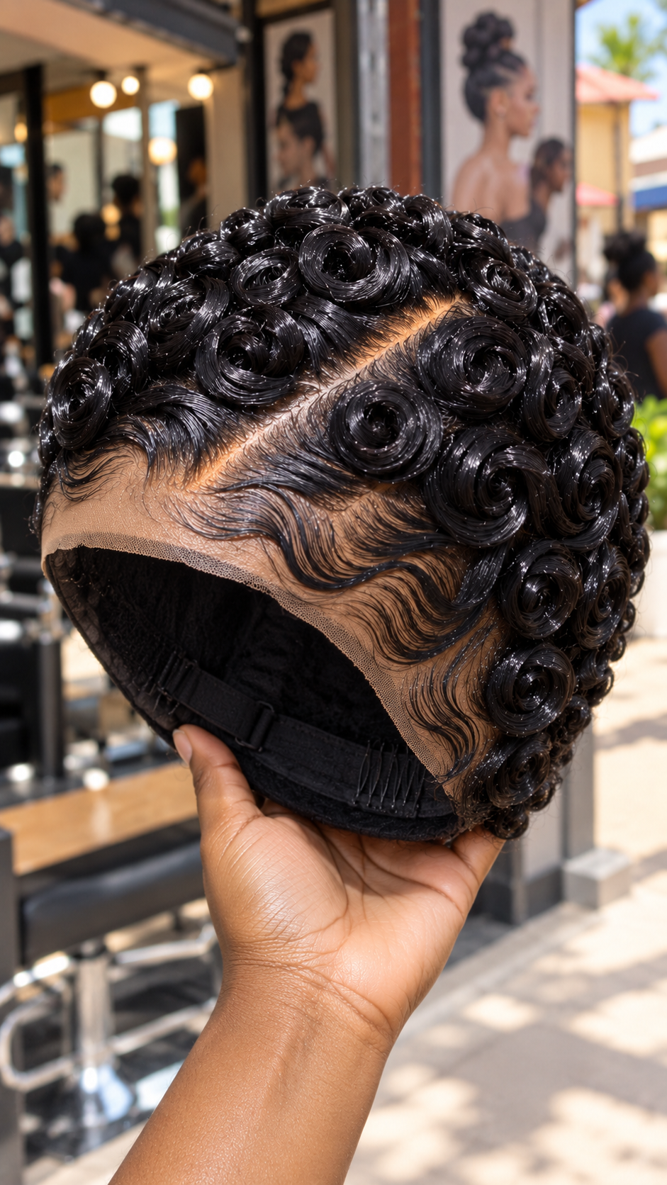 Glossy Black Rose Curls with Gorgeous Finger Waves #hwbh Glossy Black Rose Curls with Gorgeous Finger Waves #hwbh