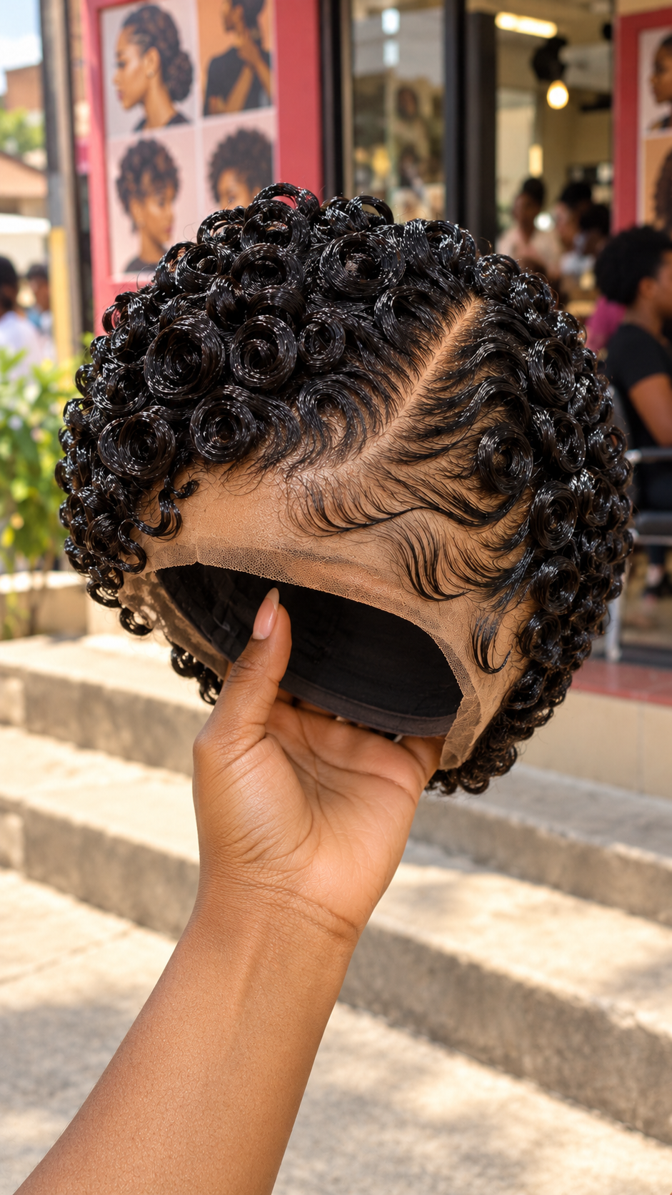 Glossy Black Spiral Curls With Sweeping Finger Waves #bwih