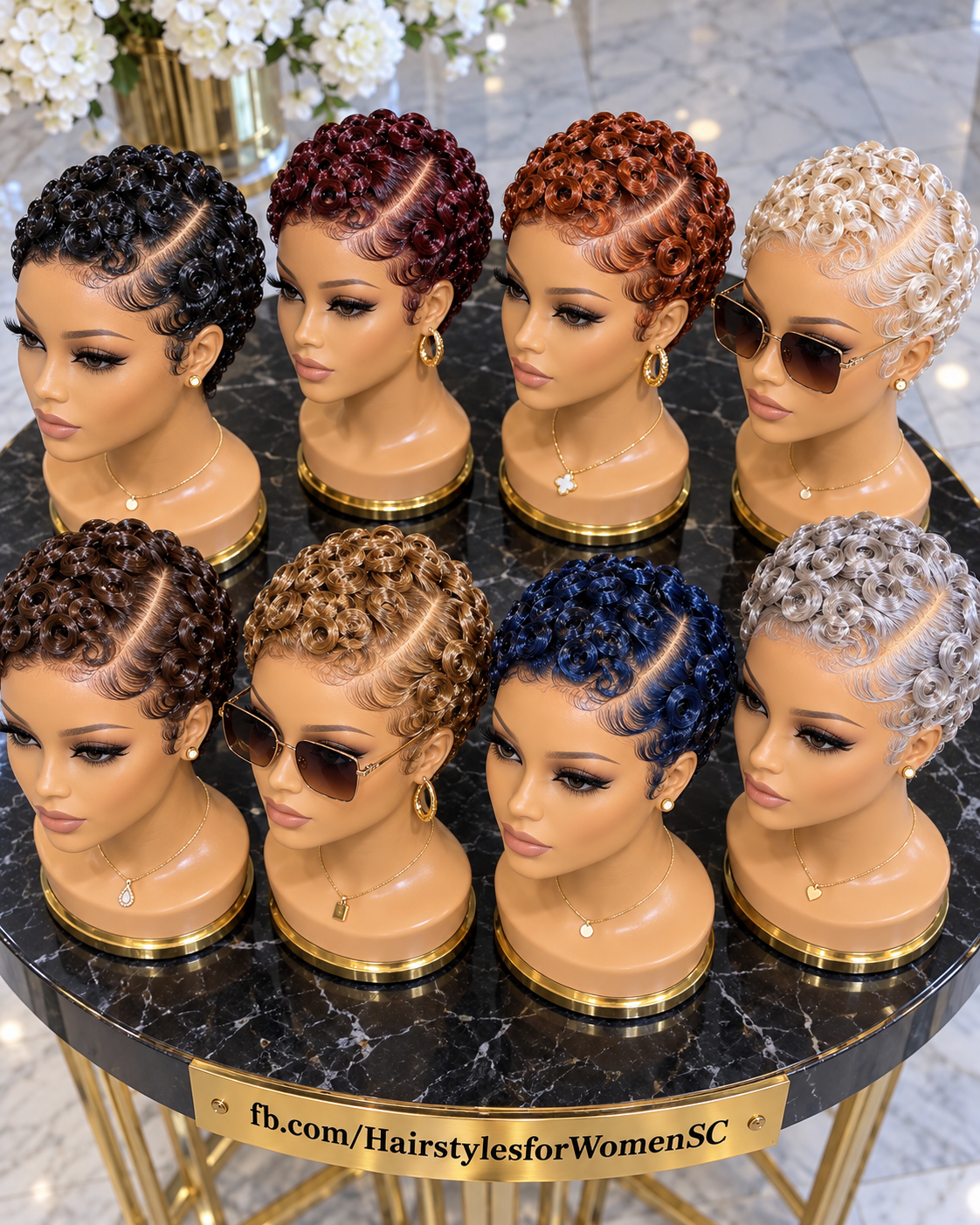 Gorgeous Curly Pixie Wigs in Eight Stunning Colors #HairstylesforWomenSC Gorgeous Curly Pixie Wigs in Eight Stunning Colors #HairstylesforWomenSC