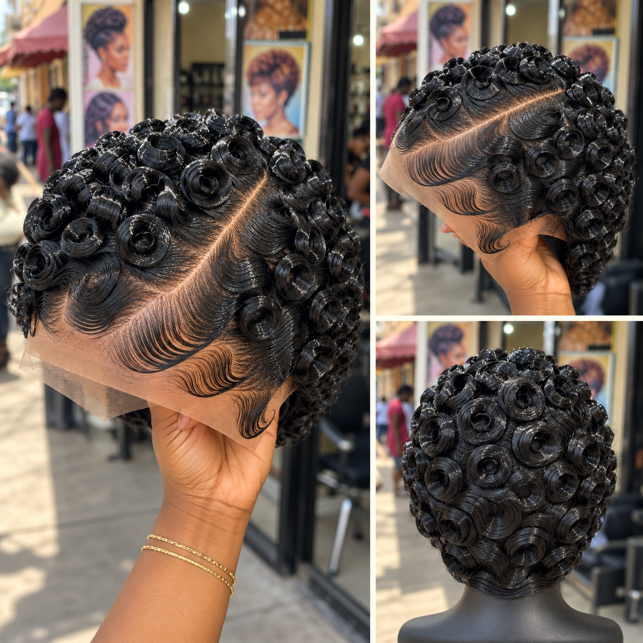 Gorgeous Black Pin Curl Pixie with Graceful Finger Waves #sele Gorgeous Black Pin Curl Pixie with Graceful Finger Waves #sele