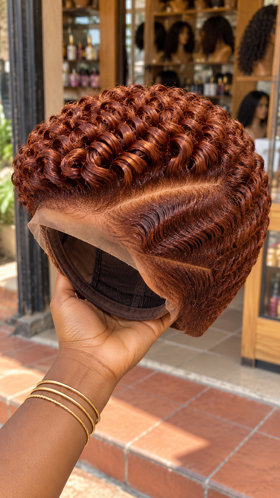 Rich Copper Curls with Gorgeous Side Waves #stay Rich Copper Curls with Gorgeous Side Waves #stay