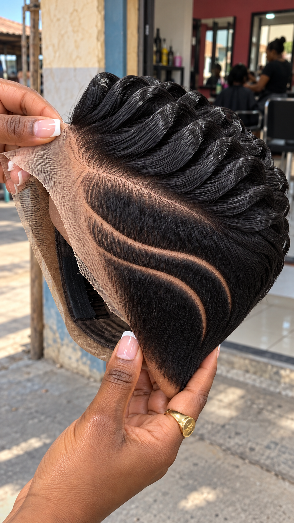 Black Pixie Wig with Bold Side Curves #br Black Pixie Wig with Bold Side Curves #br