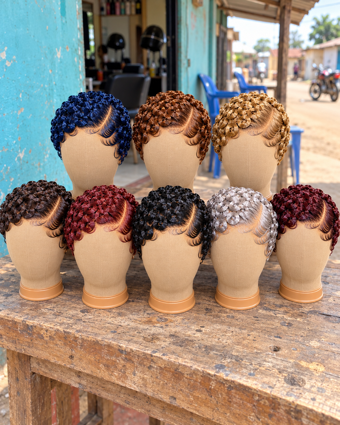 Beautiful Finger Curl Pixie Wigs in Eight Colors #HairstylesforWomenSC Beautiful Finger Curl Pixie Wigs in Eight Colors #HairstylesforWomenSC