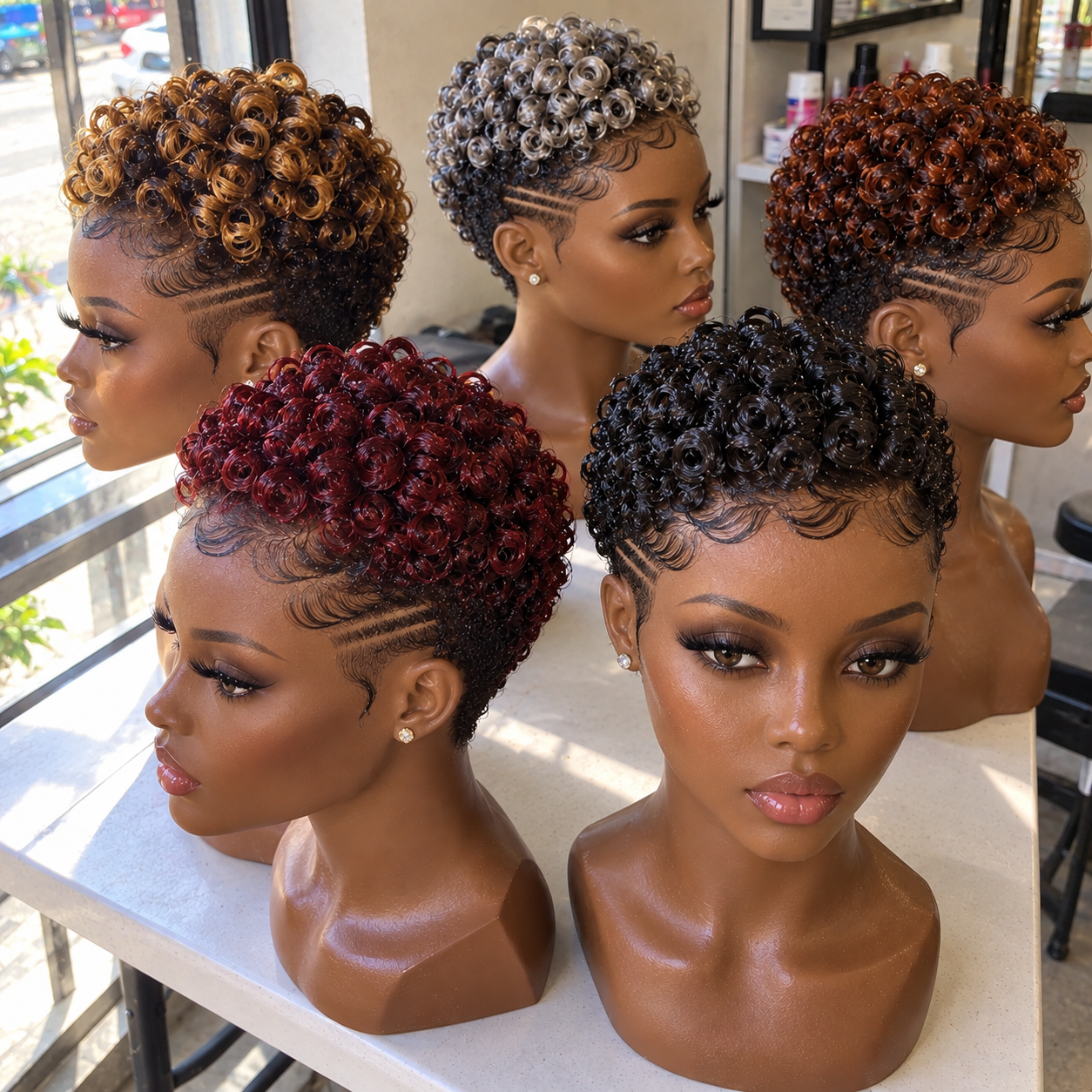 Why Side-Profile Artwork Changes the Look of a Ring-Curl Pixie Wig #hairstylesforwomeng