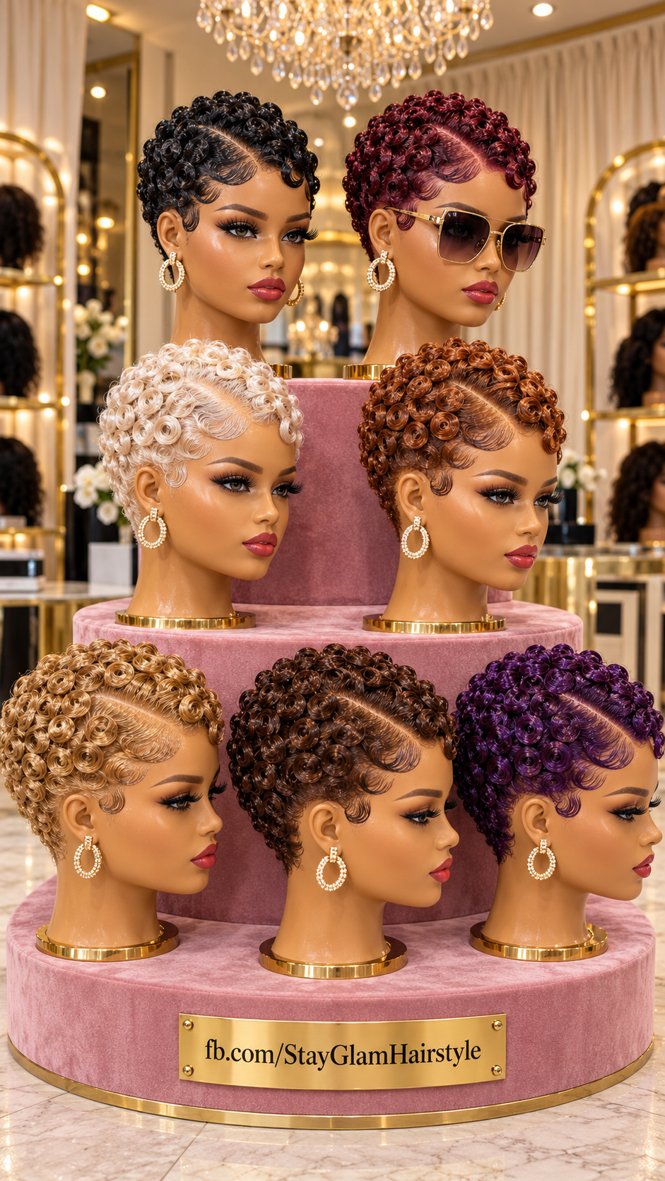 Glamorous Finger Wave Pixies in Rich Hair Colors #stay Glamorous Finger Wave Pixies in Rich Hair Colors #stay