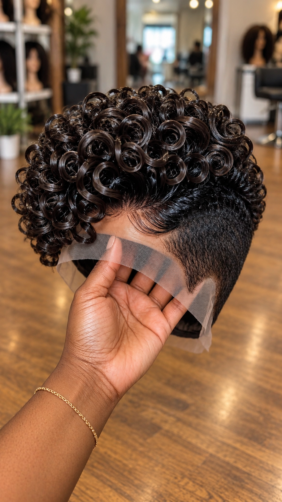 Espresso Pixie Wig with Bouncy Ringlet Curls #aft Espresso Pixie Wig with Bouncy Ringlet Curls #aft
