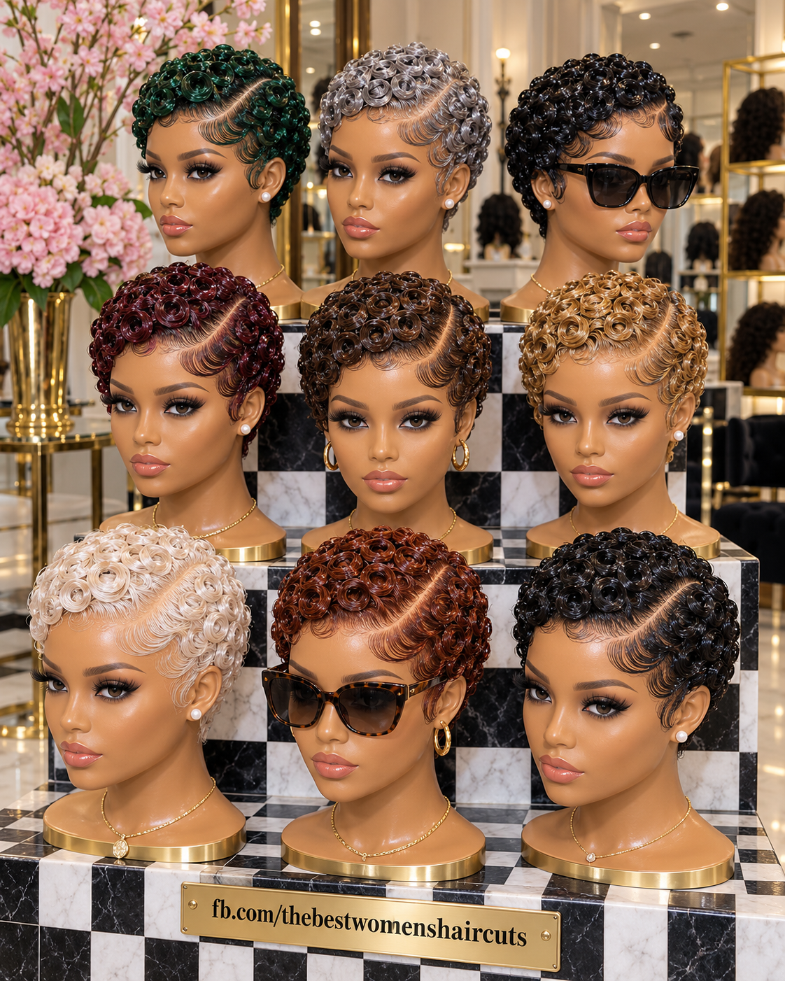 Nine Gorgeous Finger Wave Pixie Wigs in Stunning Colors #the Nine Gorgeous Finger Wave Pixie Wigs in Stunning Colors #the