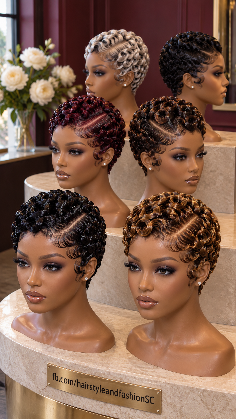Get The Details On Multi-Color Ringlet Pixie Wigs With Deep Diagonal Parts #fa Get The Details On Multi-Color Ringlet Pixie Wigs With Deep Diagonal Parts #fa