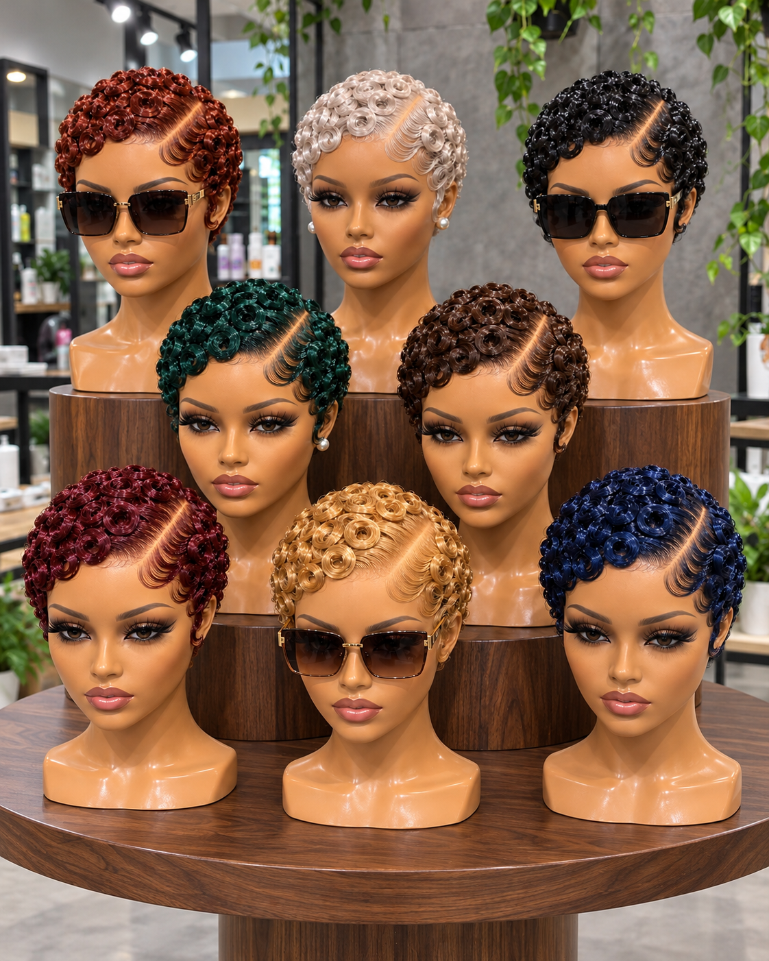 Gorgeous Pixie Ringlets in Eight Bold Colors #BraidsforWomenSC Gorgeous Pixie Ringlets in Eight Bold Colors #BraidsforWomenSC