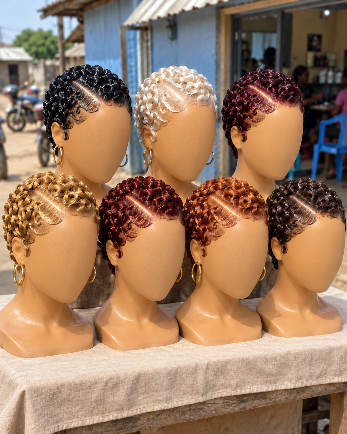 Lovely Pixie Ringlets in Seven Gorgeous Colors #HairstylesforWomenSC Lovely Pixie Ringlets in Seven Gorgeous Colors #HairstylesforWomenSC
