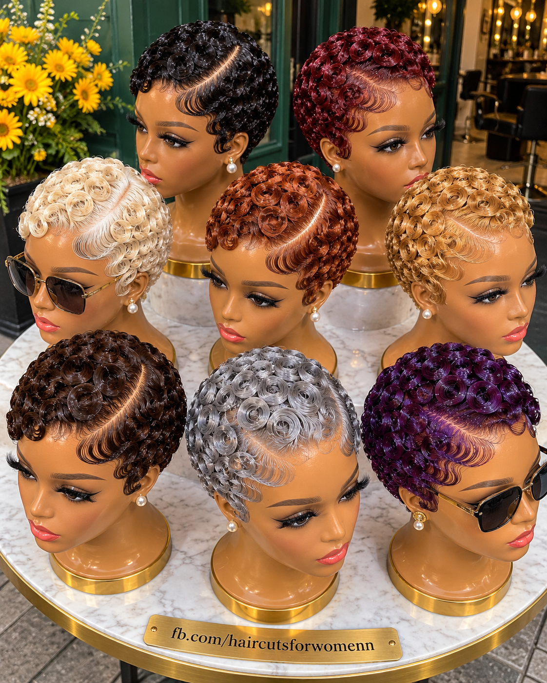 Gorgeous Finger Curl Pixie Hairstyles in Seven Stunning Colors #haircutsforwomenn Gorgeous Finger Curl Pixie Hairstyles in Seven Stunning Colors #haircutsforwomenn