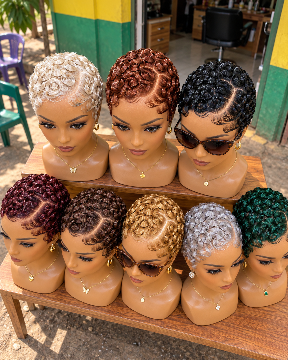 Gorgeous Pixie Finger Curls in Eight Beautiful Colors #BraidsforWomenSC