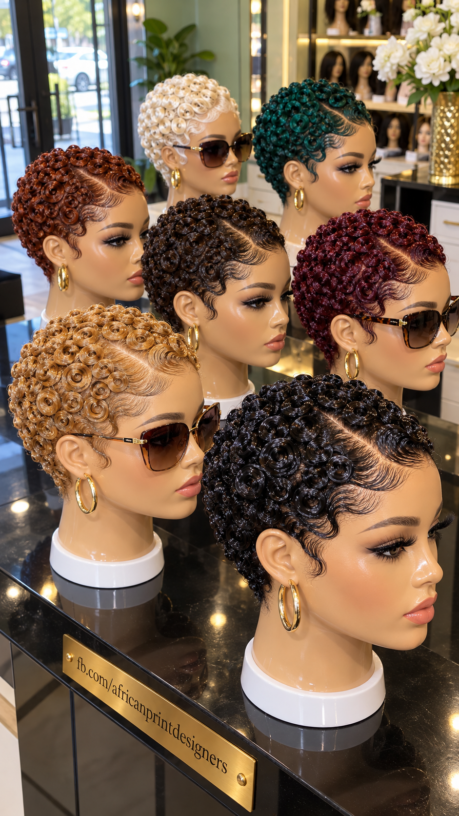 Colorful Finger Coil Pixies for a Fresh Salon Look #apd