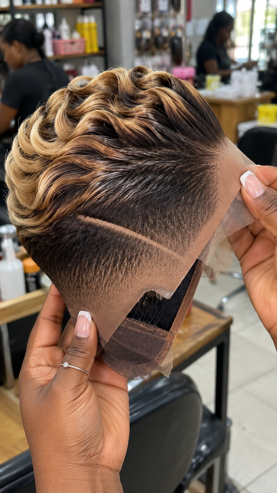 Honey Blonde Layered Wave Pixie Wig #br Honey Blonde Layered Wave Pixie Wig #br