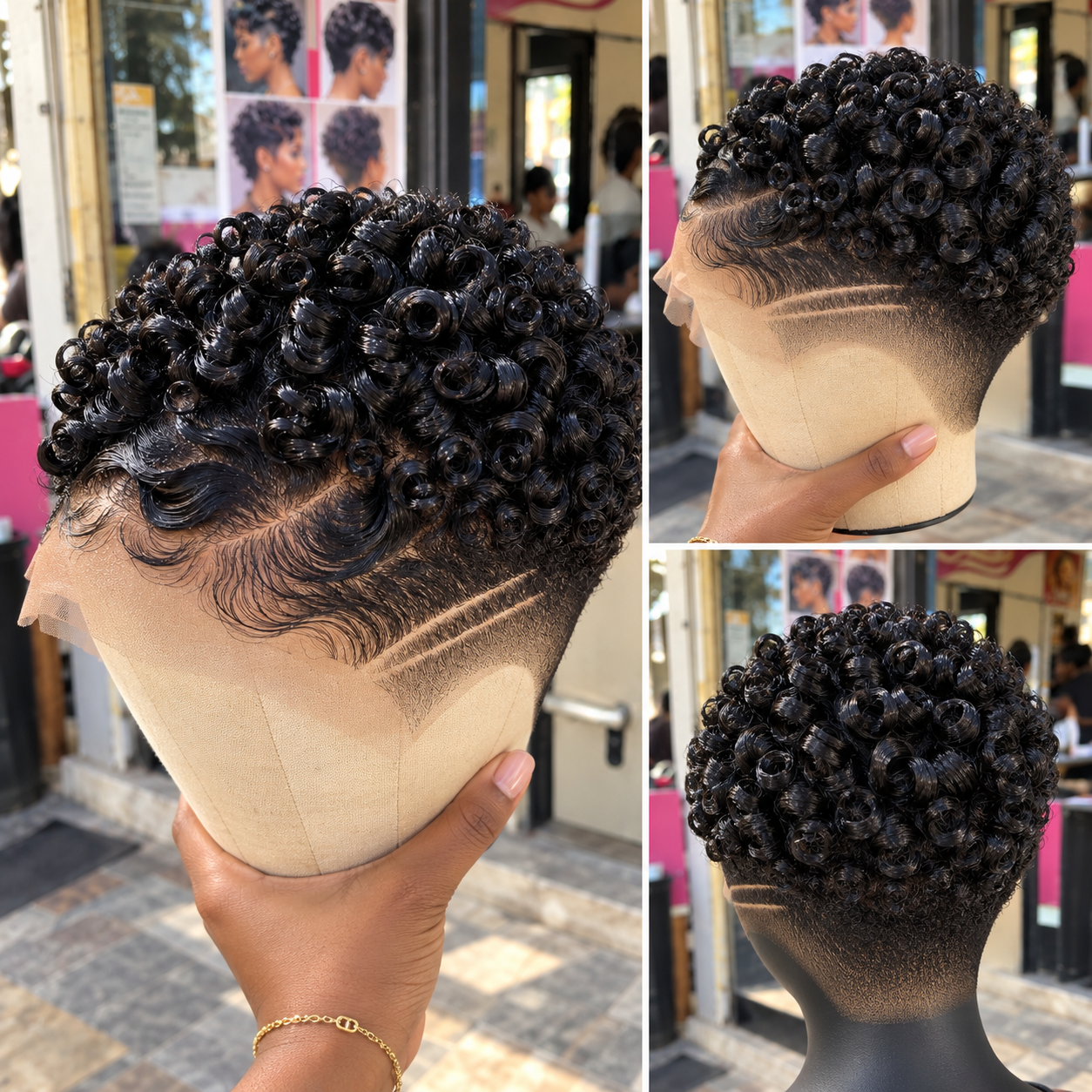 Black Spiral Pixie with Artistic Side Waves #HaircutStyleIdeas Black Spiral Pixie with Artistic Side Waves #HaircutStyleIdeas