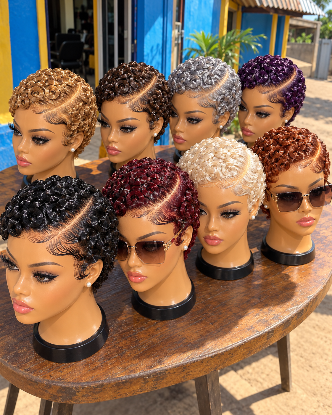 Gorgeous Spiral Pixie Wigs in Eight Stunning Colors #BraidsforWomenSC Gorgeous Spiral Pixie Wigs in Eight Stunning Colors #BraidsforWomenSC