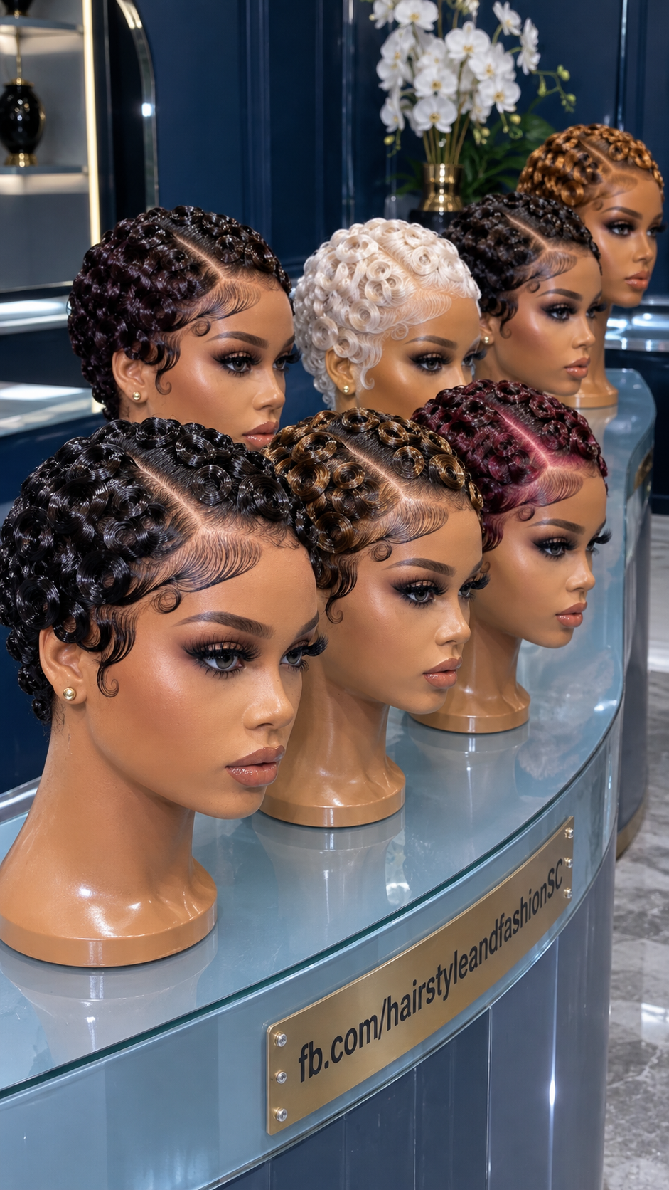 Choosing A Multi-Tone Ringlet Pixie Wig With A Sweeping Part And Temple Waves #fa Choosing A Multi-Tone Ringlet Pixie Wig With A Sweeping Part And Temple Waves #fa