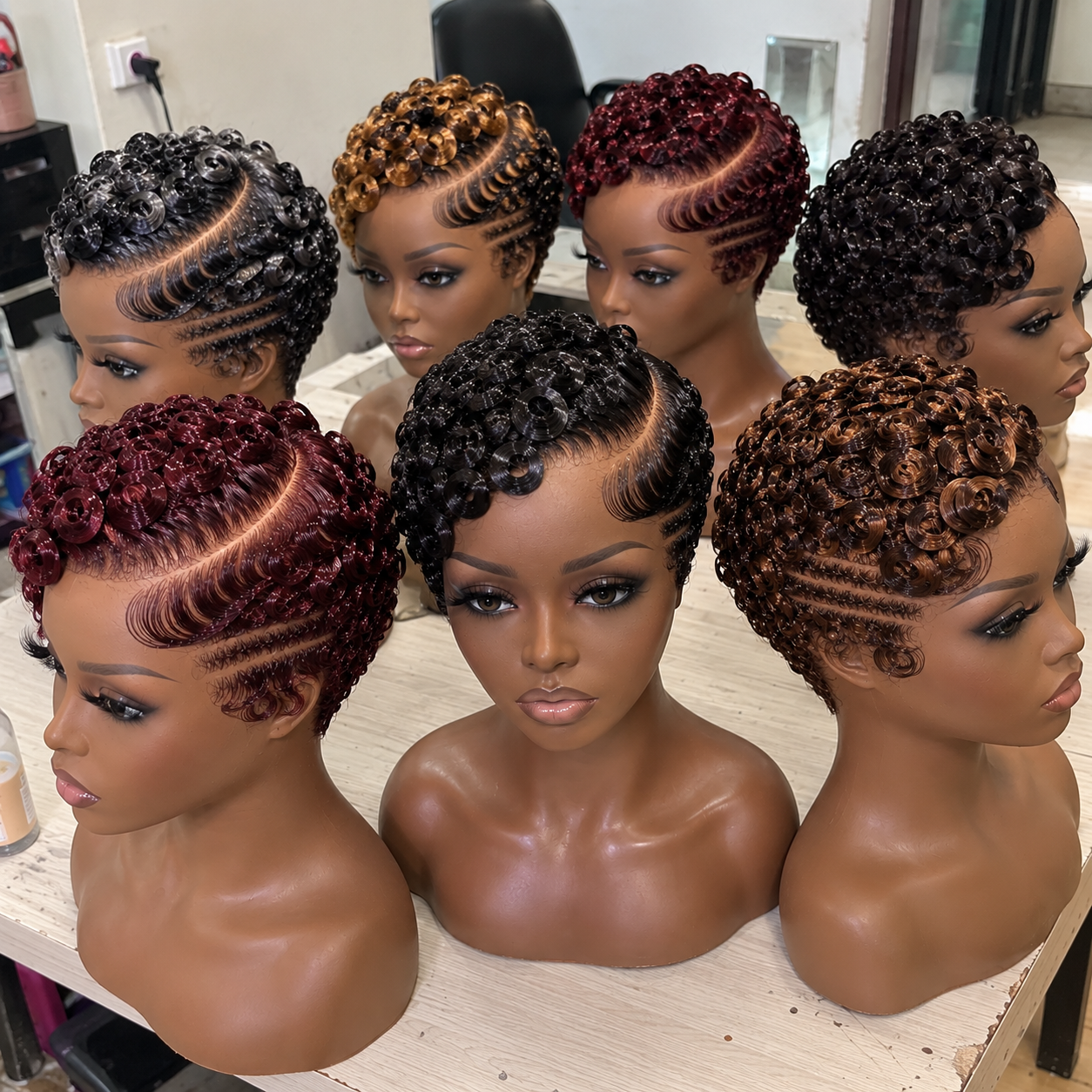 How to Merchandise Ring-Curl Pixie Wigs Without Making Every Color Look the Same #hairstylesforwomeng
