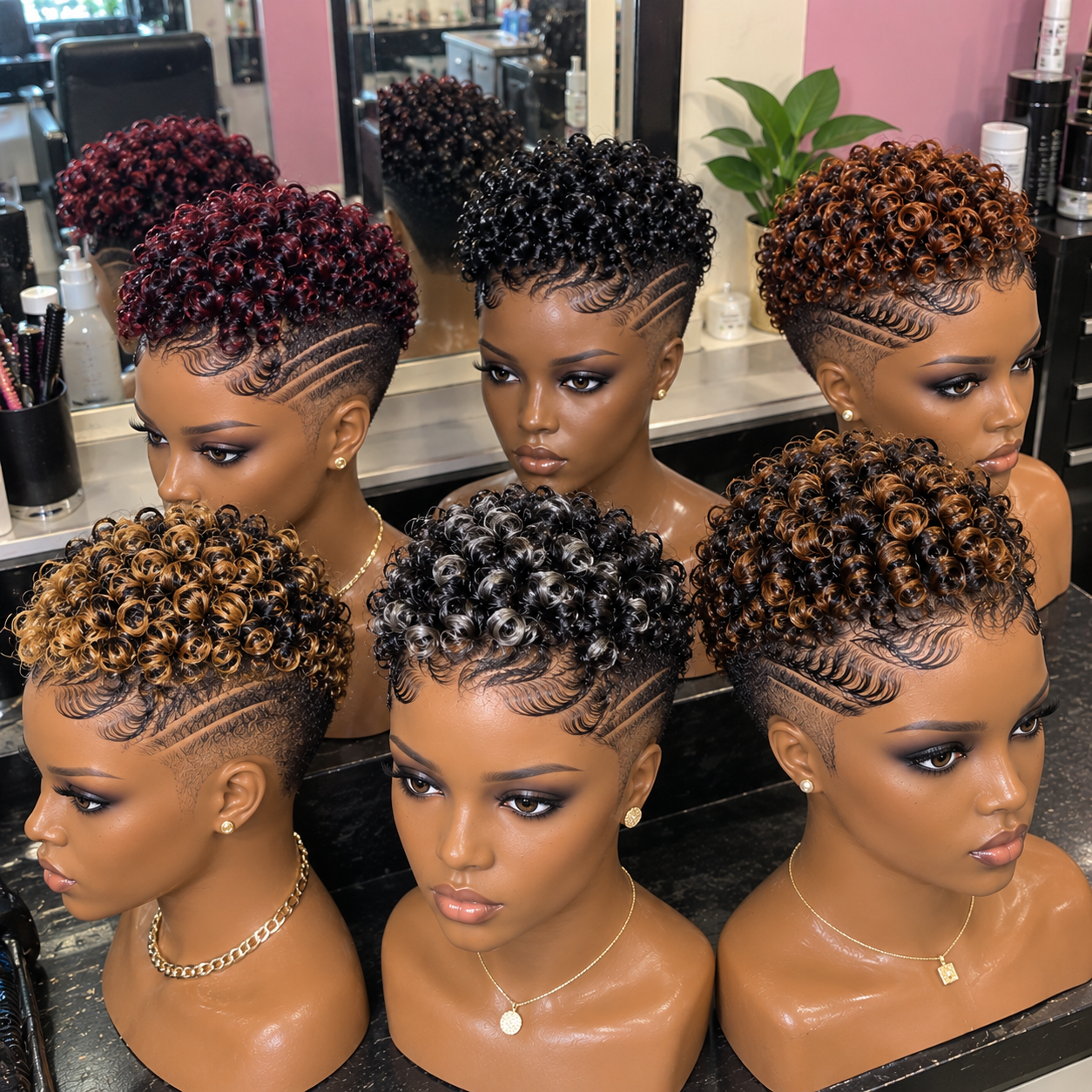 How Sculpted Temple Waves and Layered Side Lines Create a Strong Pixie Wig Profile #hairstylesforwomeng