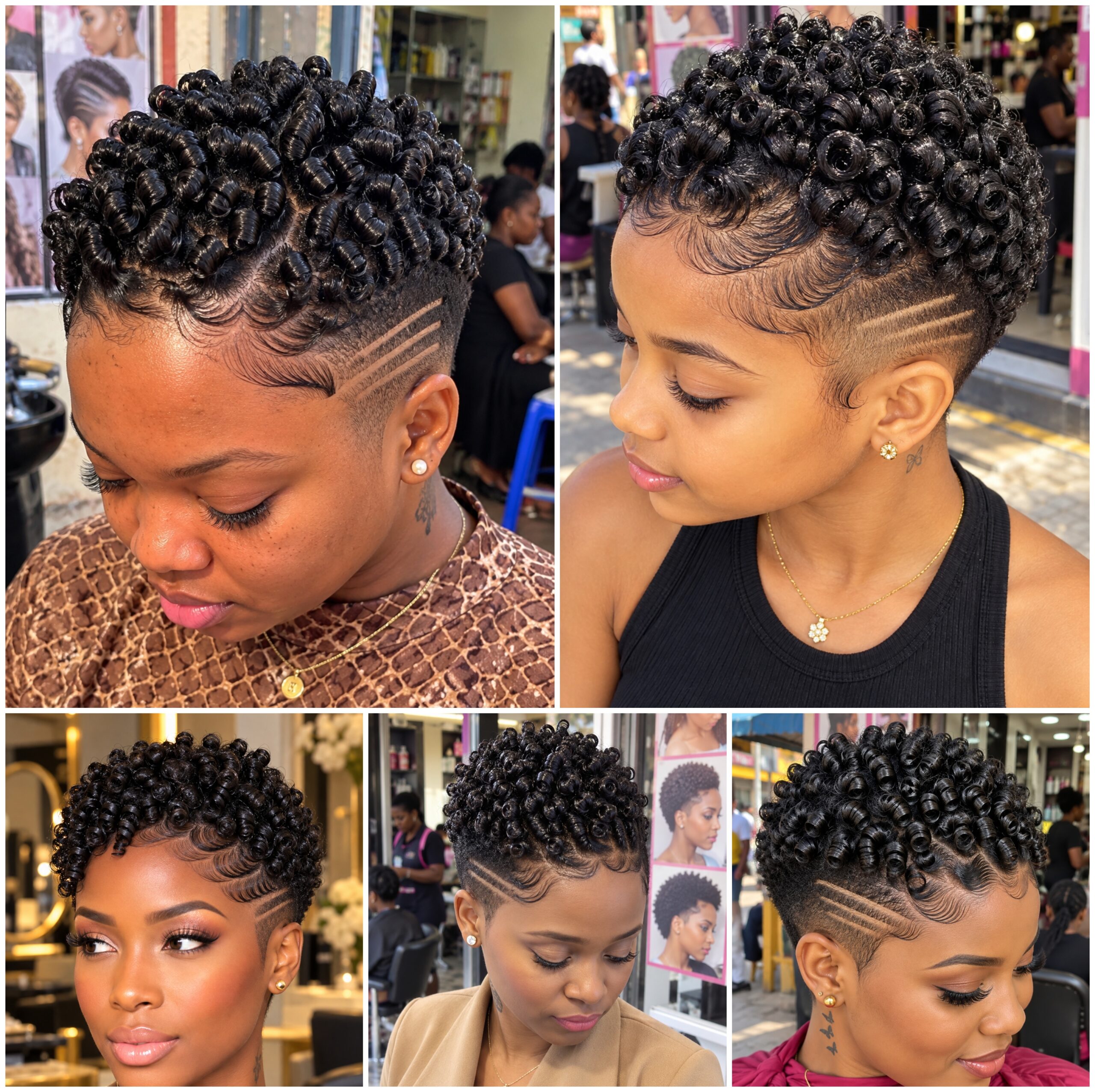 Short Finger Coil Crop with Tapered Side Lines