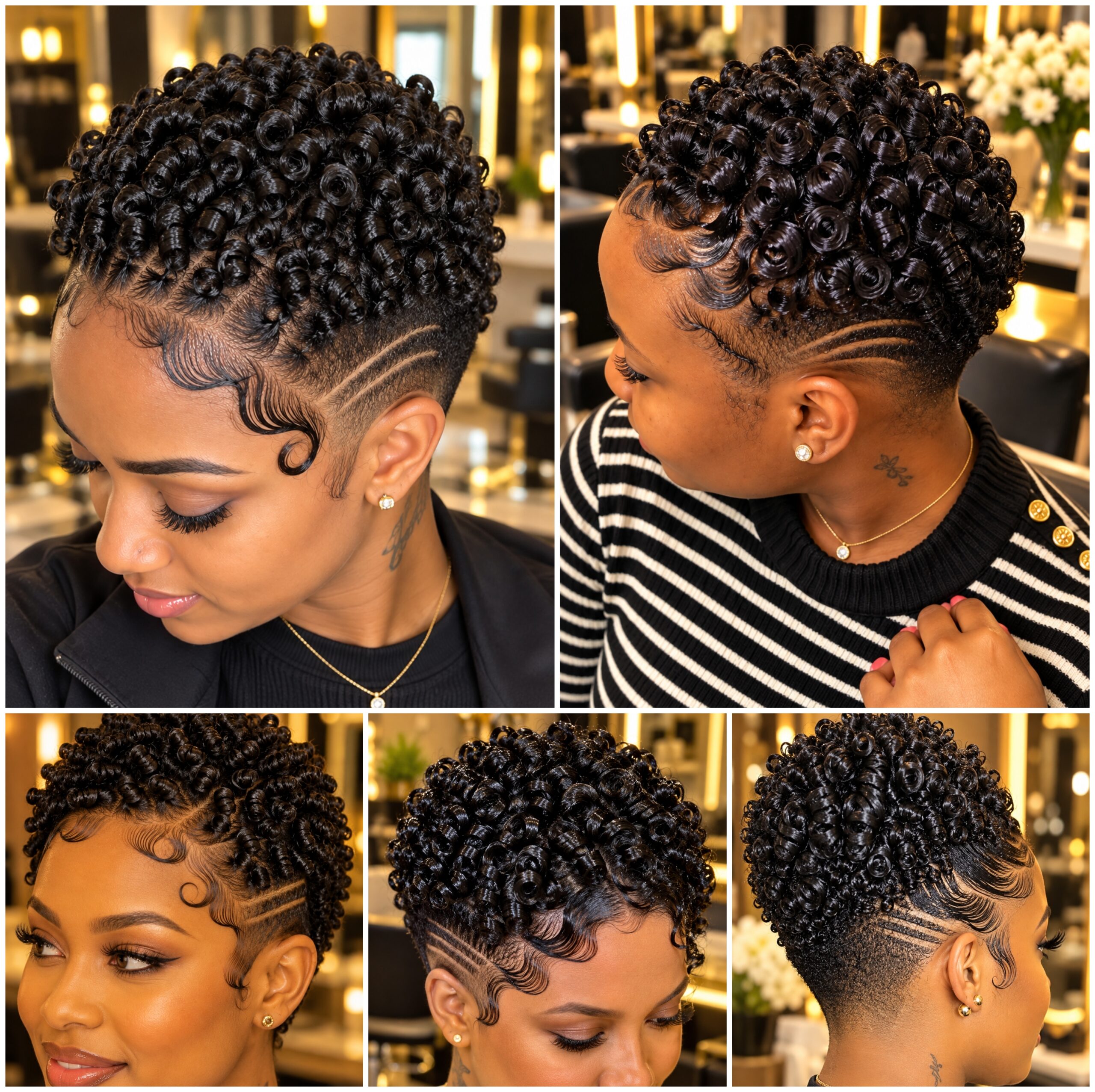 Tapered Finger Coils with Graphic Side Parts