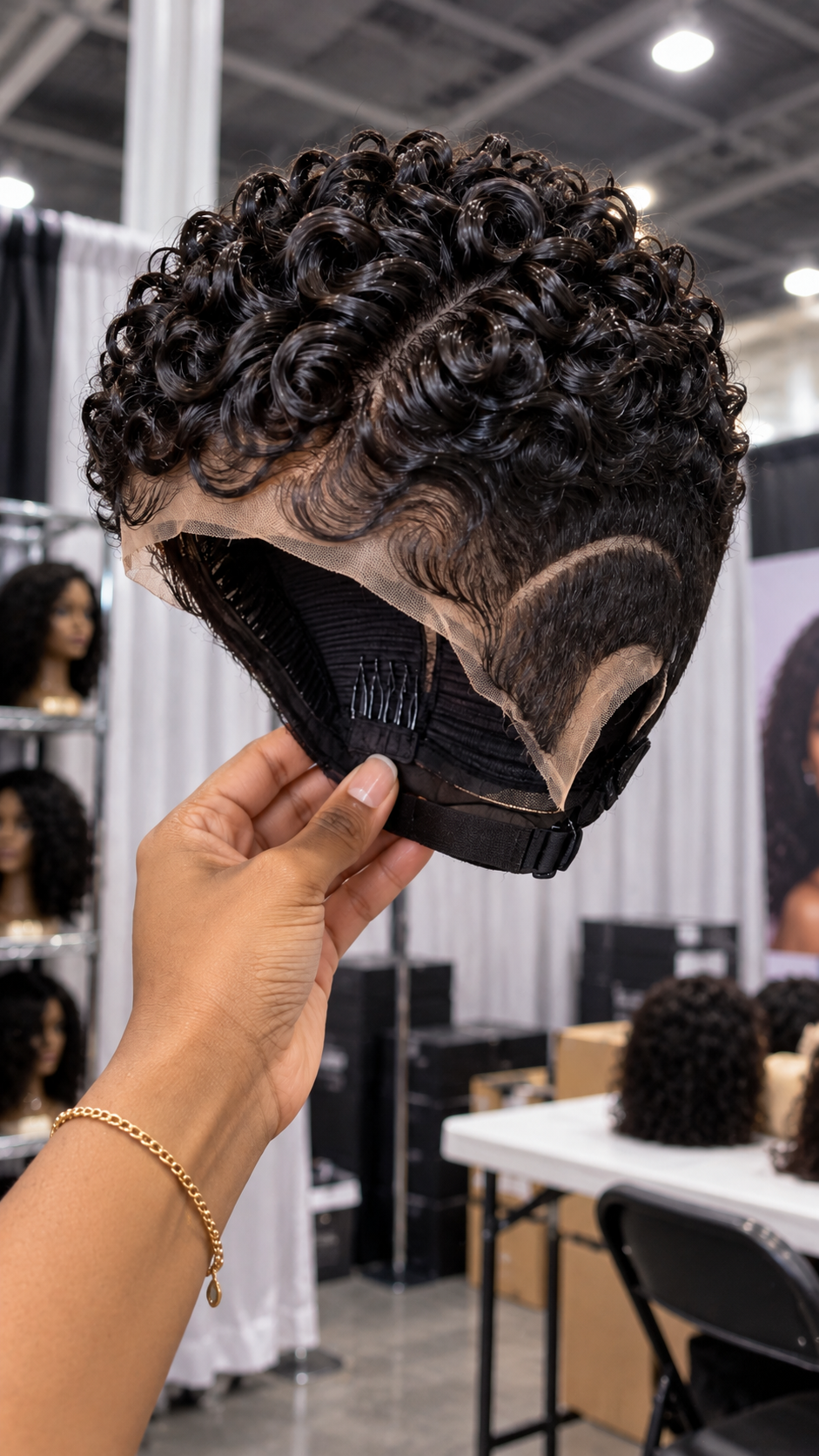 Espresso Black Spiral Crown Wig With Curved Temple Carving and Adjustable Lace Cap #stayh Espresso Black Spiral Crown Wig With Curved Temple Carving and Adjustable Lace Cap #stayh