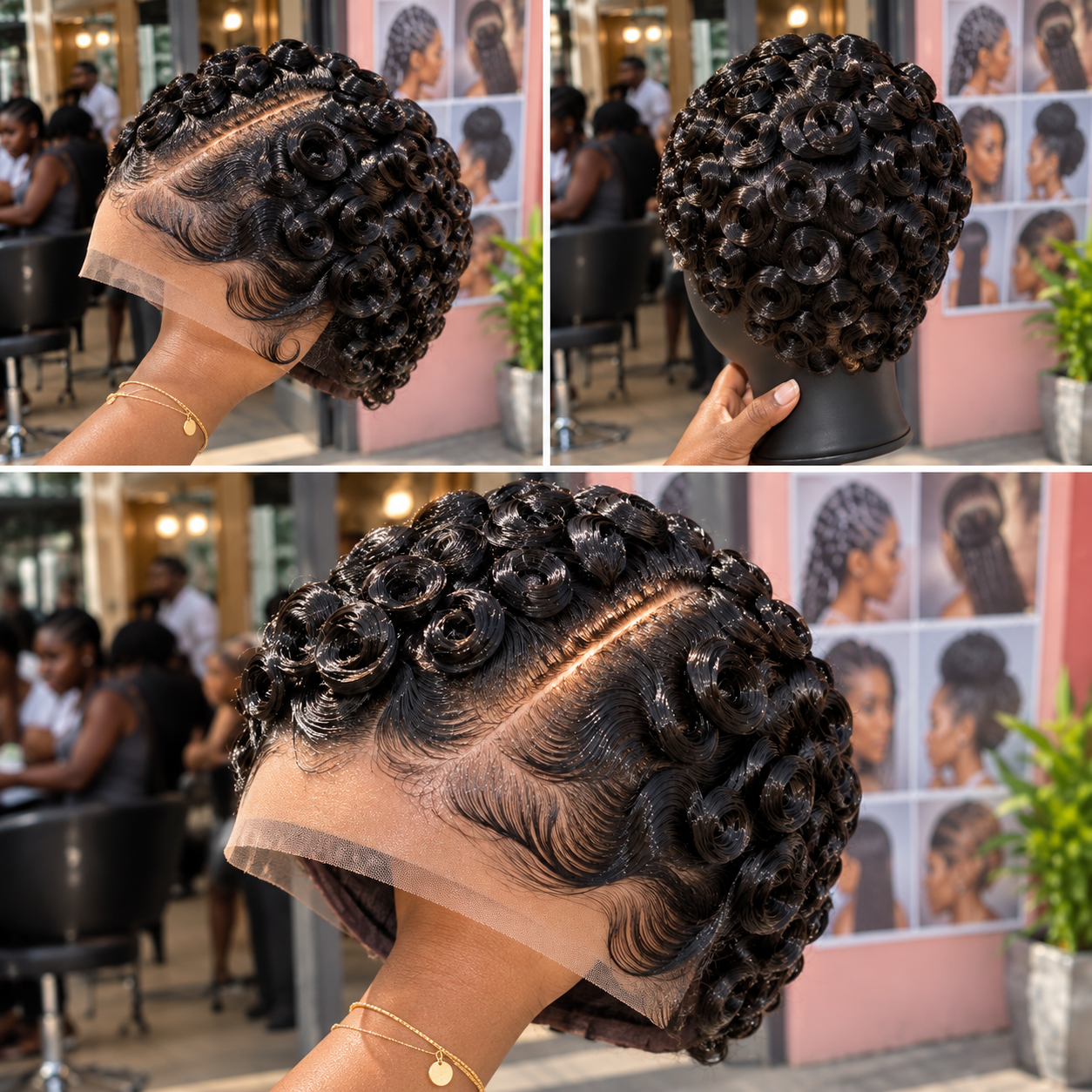 Stunning Black Pin Curls with Graceful Finger Waves #BestFashionDesignsSC