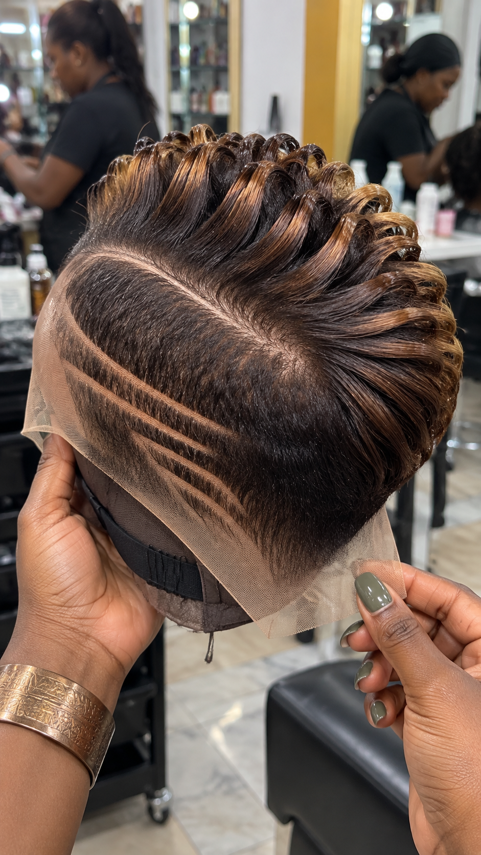 Pearl-Ash Sculpted Pixie Wig With Triple Side Channels #apdh Pearl-Ash Sculpted Pixie Wig With Triple Side Channels #apdh
