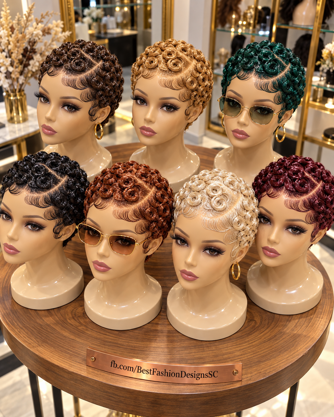 Seven Sculpted Rosette Pixies with Sweeping Finger Waves #best Seven Sculpted Rosette Pixies with Sweeping Finger Waves #best